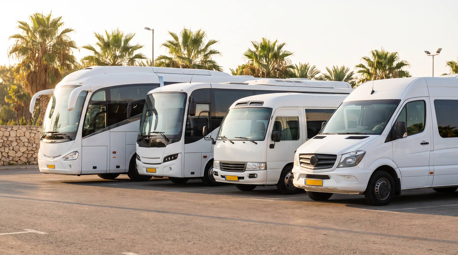 צי הרכבים של חברת אוטובוסים טיולי הנשיא